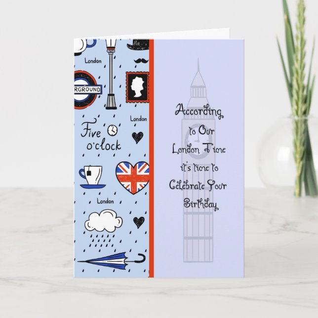 Carte d'anniversaire pour personne à Londres (Devant)