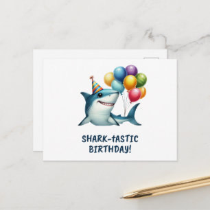 Carte d'anniversaire pour requins