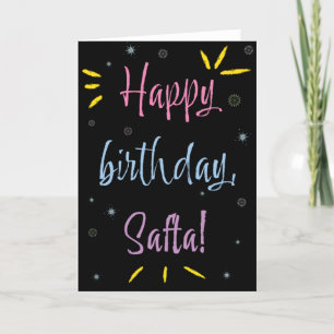 Carte d'anniversaire pour Safta