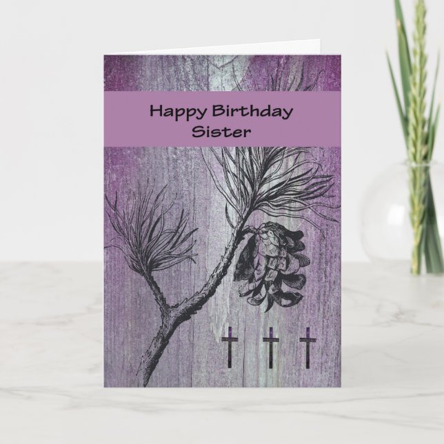 Carte d'anniversaire pour soeur, religieuse (Devant)