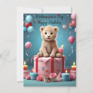 Carte d'anniversaire pour Teddy