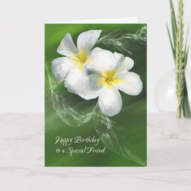 Carte d'anniversaire pour un ami spécial, femelle (Devant)