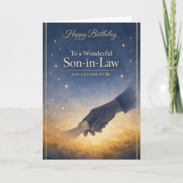 Carte d'anniversaire pour un gendre - futur père