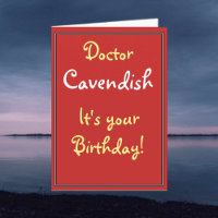 Carte d'anniversaire pour un médecin