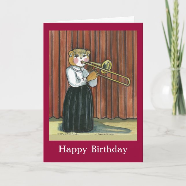 Carte d'anniversaire pour un musicien (Devant)
