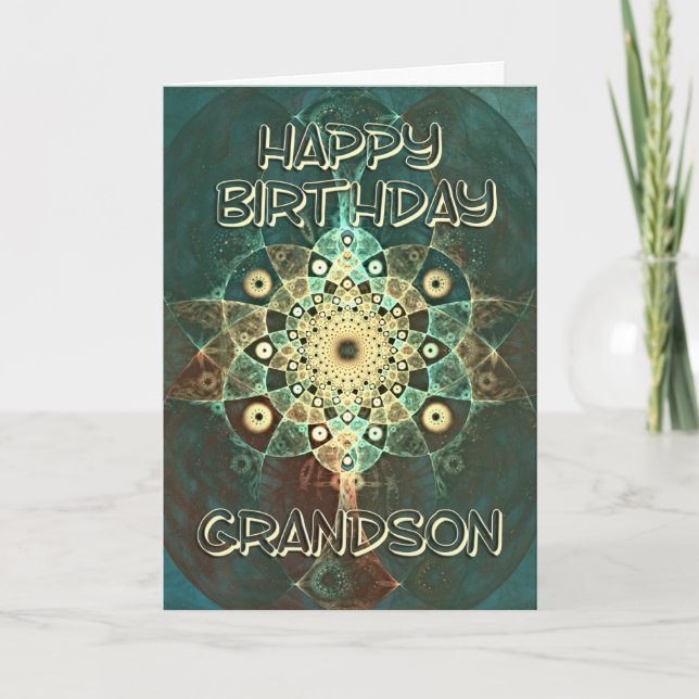 Carte d'anniversaire pour un petit-fils (Devant)