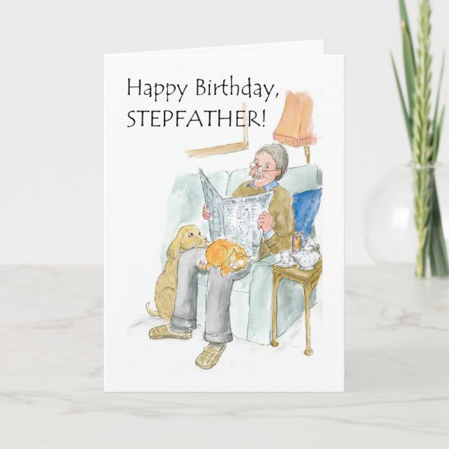 Carte d'anniversaire pour un Stepfather (Devant)