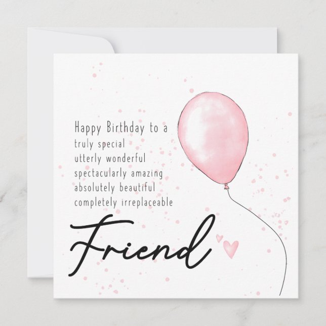 Carte d'anniversaire pour une amie - sœur de l'âme (Devant)