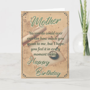 Carte d'anniversaire pour une maman magnifique