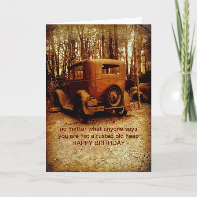 carte d'anniversaire pour ventilateur de voiture c (Devant)