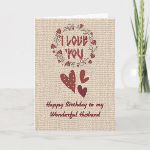 Carte d'anniversaire pour votre mari, Design nordi