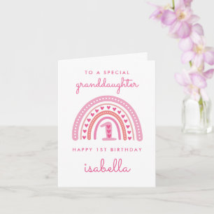 Carte d'anniversaire Première pour petite-fille Ar