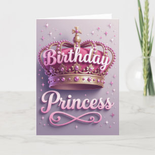 Carte d'anniversaire princesse, carte d'anniversai