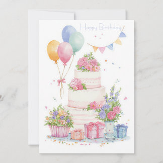 Carte d'anniversaire professionnelle personnalisée