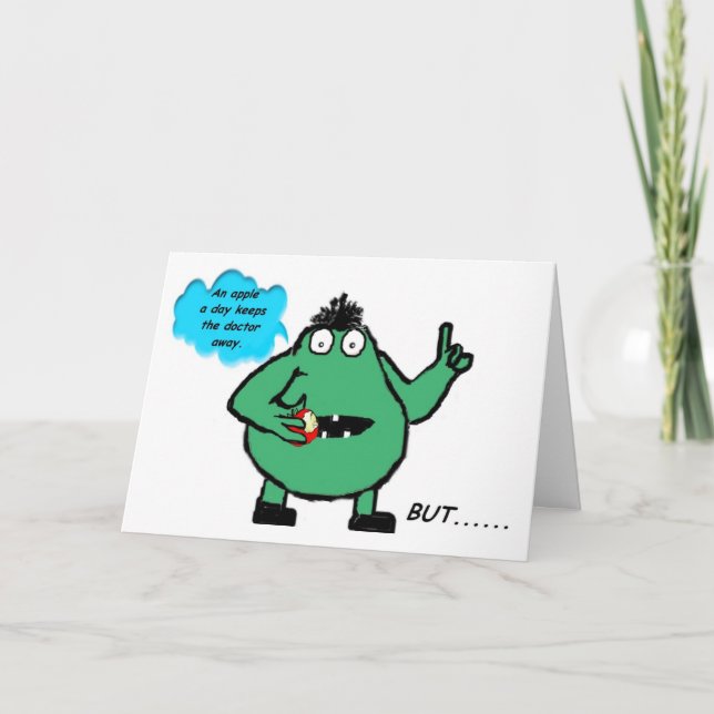 Carte d'anniversaire "Puddigan". (Devant)