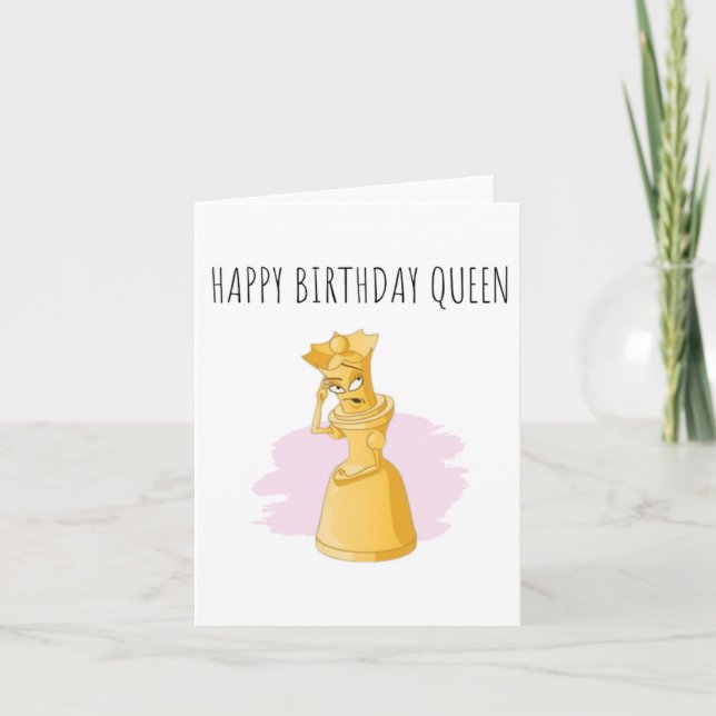 Carte d'anniversaire Queen Elegant (Devant)