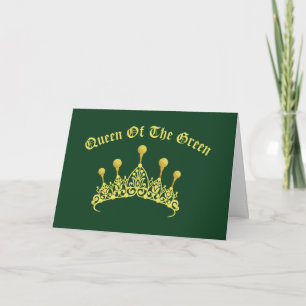 Carte d'anniversaire Queen of the Green Golf