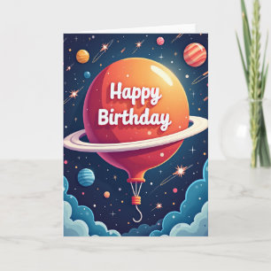 Carte d'anniversaire Radiant Planet