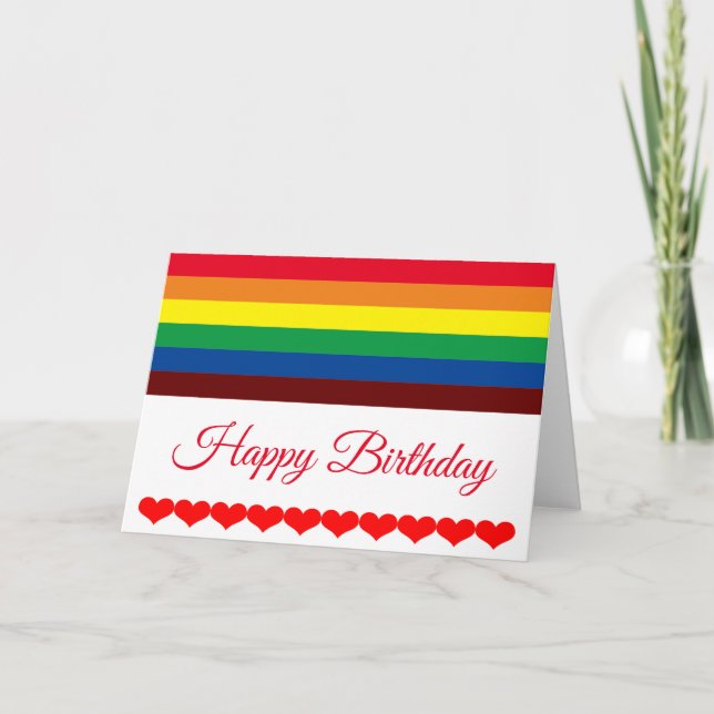 Carte d'anniversaire Rainbow flag (Devant)