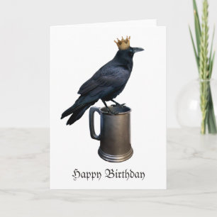 Carte d'anniversaire Raven Crown Stein