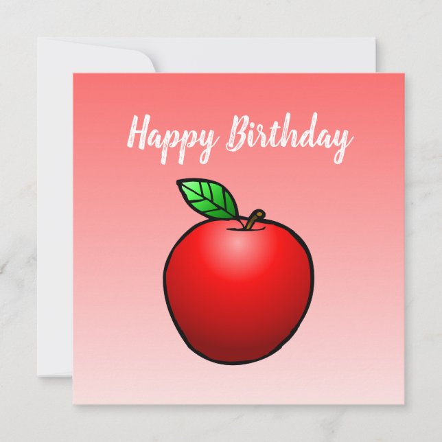 Carte d'anniversaire Red Apple (Devant)