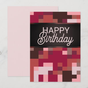 Carte d'anniversaire Red Digital Joyeux