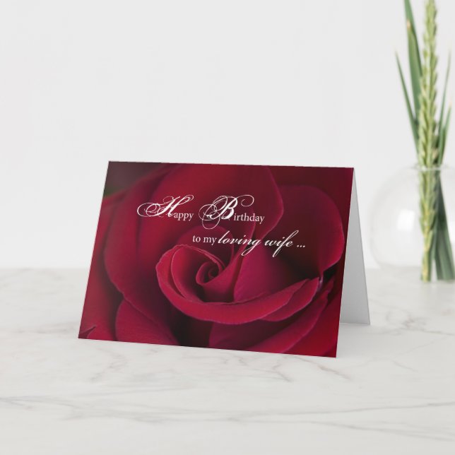 Carte d'anniversaire Red Roses pour femme amoureus (Devant)