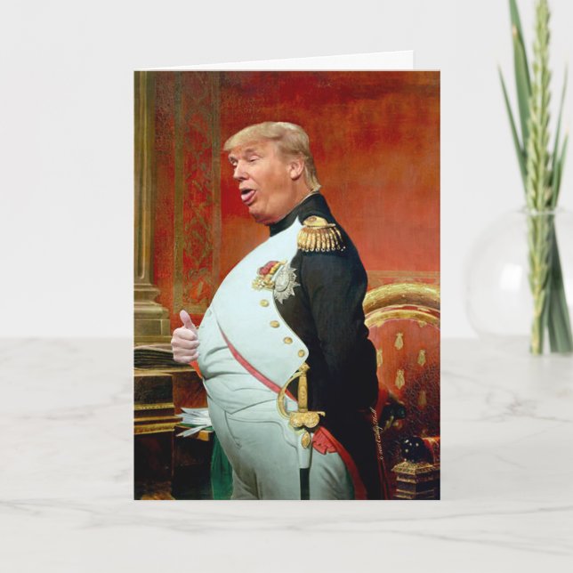 Carte d'anniversaire remise par Trump (Devant)