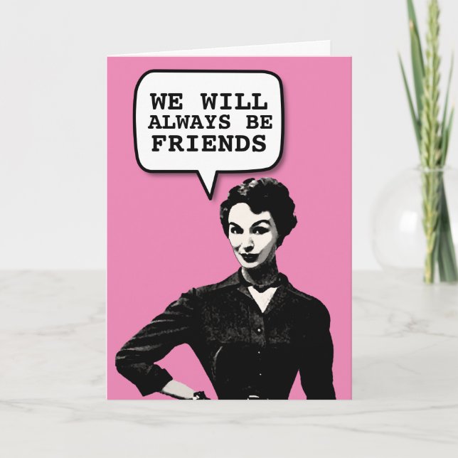 CARTE D'ANNIVERSAIRE RETRO DRÔLE FEMME NÉE DANS LE (Devant)