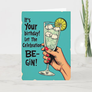 Carte d'anniversaire Rétro Pop