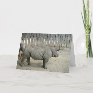 Carte d'anniversaire Rhino !