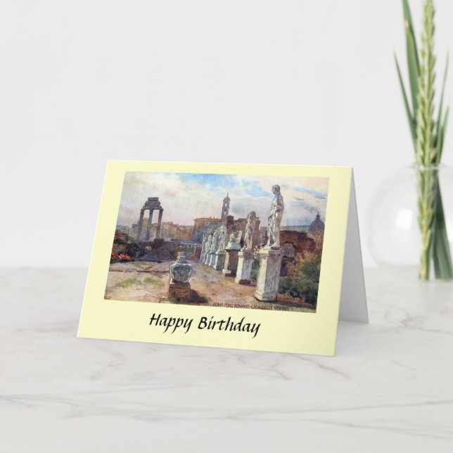 Carte d'anniversaire - Rome, Italie (Devant)