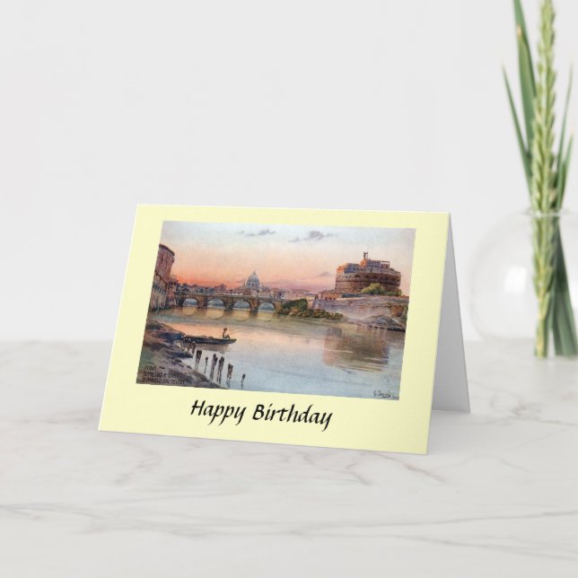 Carte d'anniversaire - Rome, Italie (Devant)