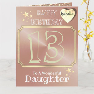 Carte d'anniversaire Rose Gold personnalisée