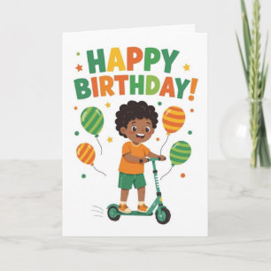 Carte d'anniversaire roue-ment amusante