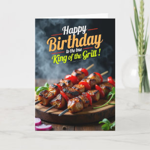 Carte d'anniversaire Rustic Grill