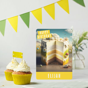 Carte d'anniversaire rustique