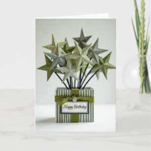 Carte d'anniversaire Sage Star