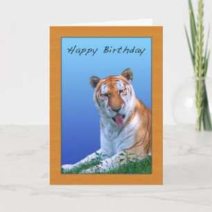 Carte d'anniversaire Sassy Tiger
