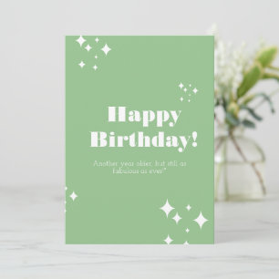 Carte d'anniversaire Sea Green