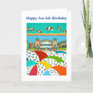 Carte d'anniversaire Sea Isle City, bande NJ Shell