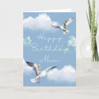 Carte d'anniversaire Seagull pour maman