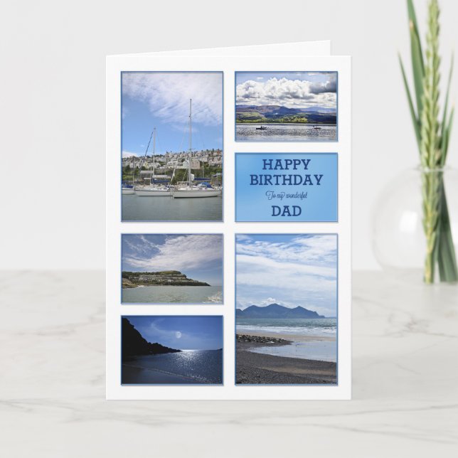 Carte d'anniversaire Seascapes pour papa (Devant)
