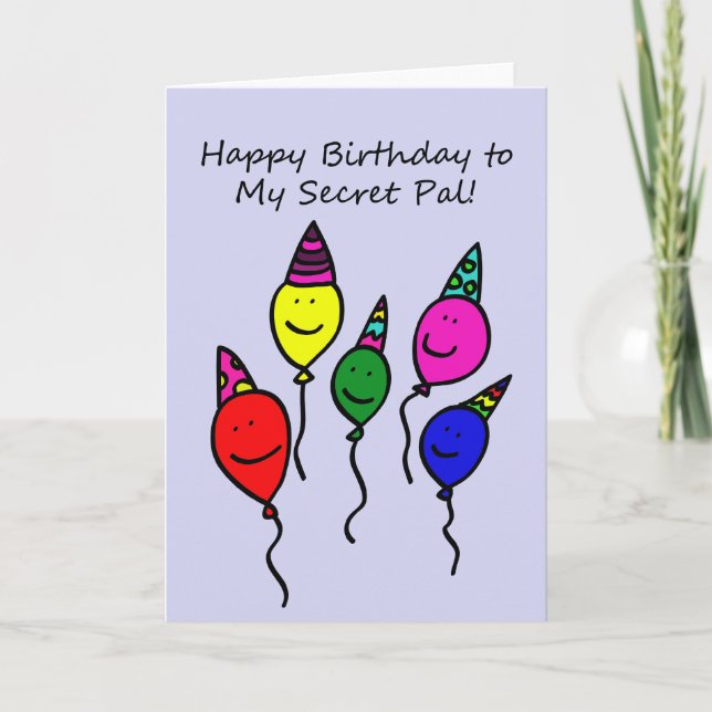 Carte d'anniversaire secrète de copain, personnes (Devant)