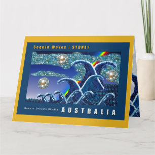 Carte d'anniversaire Sequin Waves, Sydney Austra