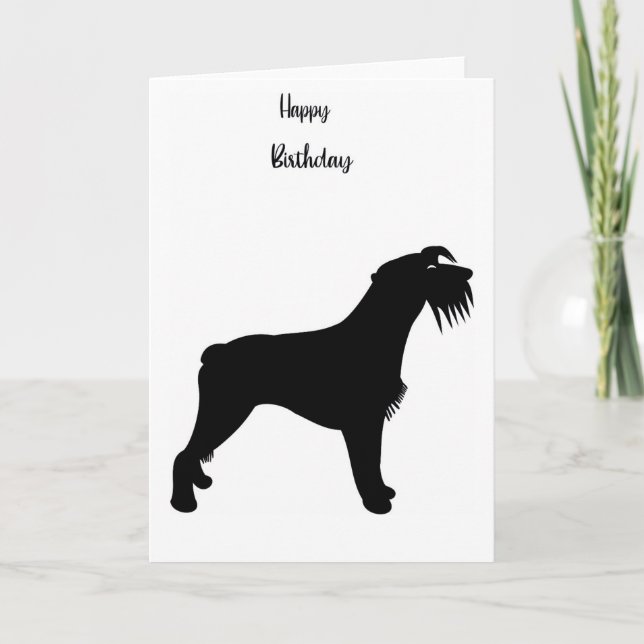 Carte d'anniversaire Shadow Schnauzer (Devant)