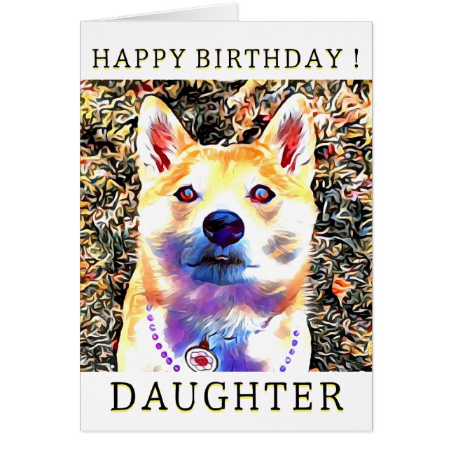 Carte d'anniversaire Shiba Inu 3 (Devant)