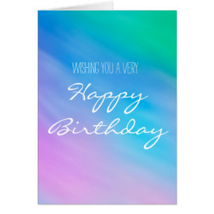 Carte d'anniversaire simple avec une œuvre d'art d