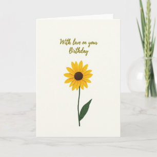Carte d'anniversaire Simple Bloom