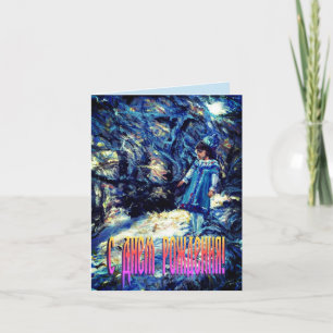 Carte d'anniversaire Snegourochka en russe